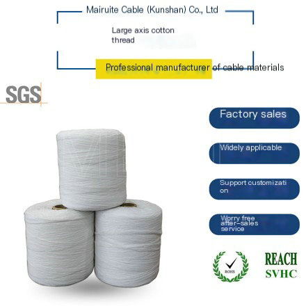 Large axis cotton thread